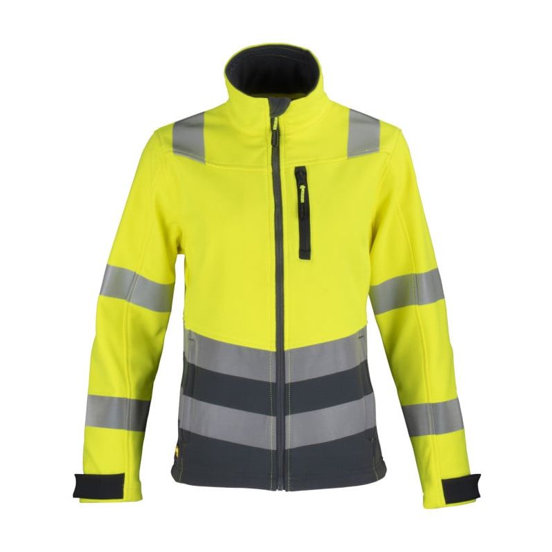 T-WORLD - Chaqueta Softshell Hi-Vis Clase 2 Manga Larga Mujer