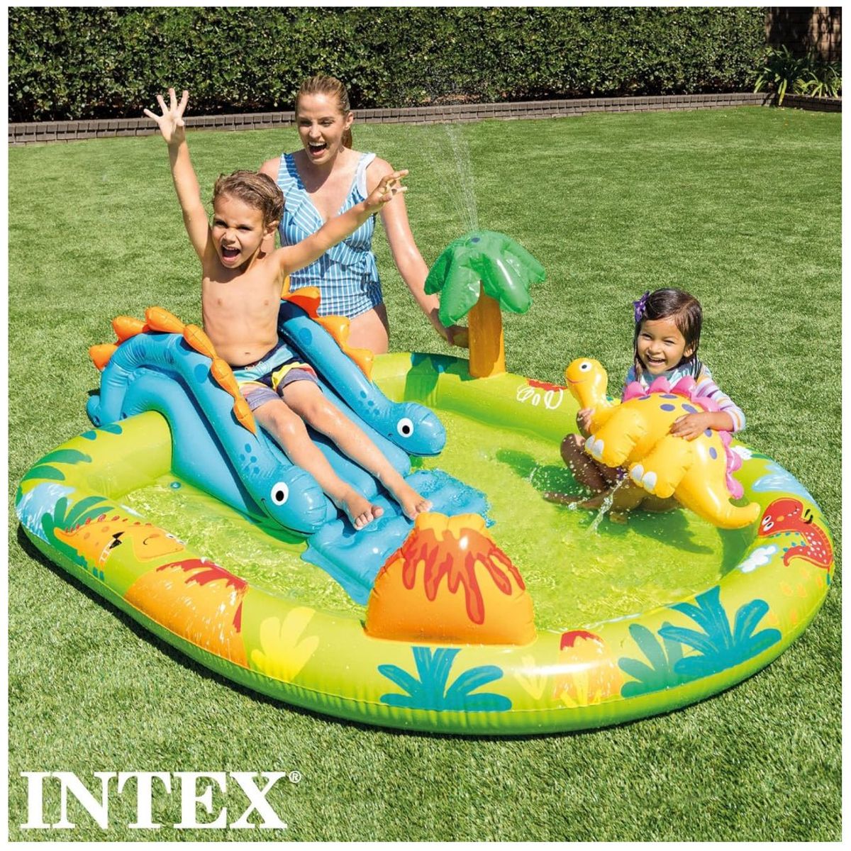 INTEX - Piscina Centro de Juegos Acuatico Inflable INTEX Dinosaurios