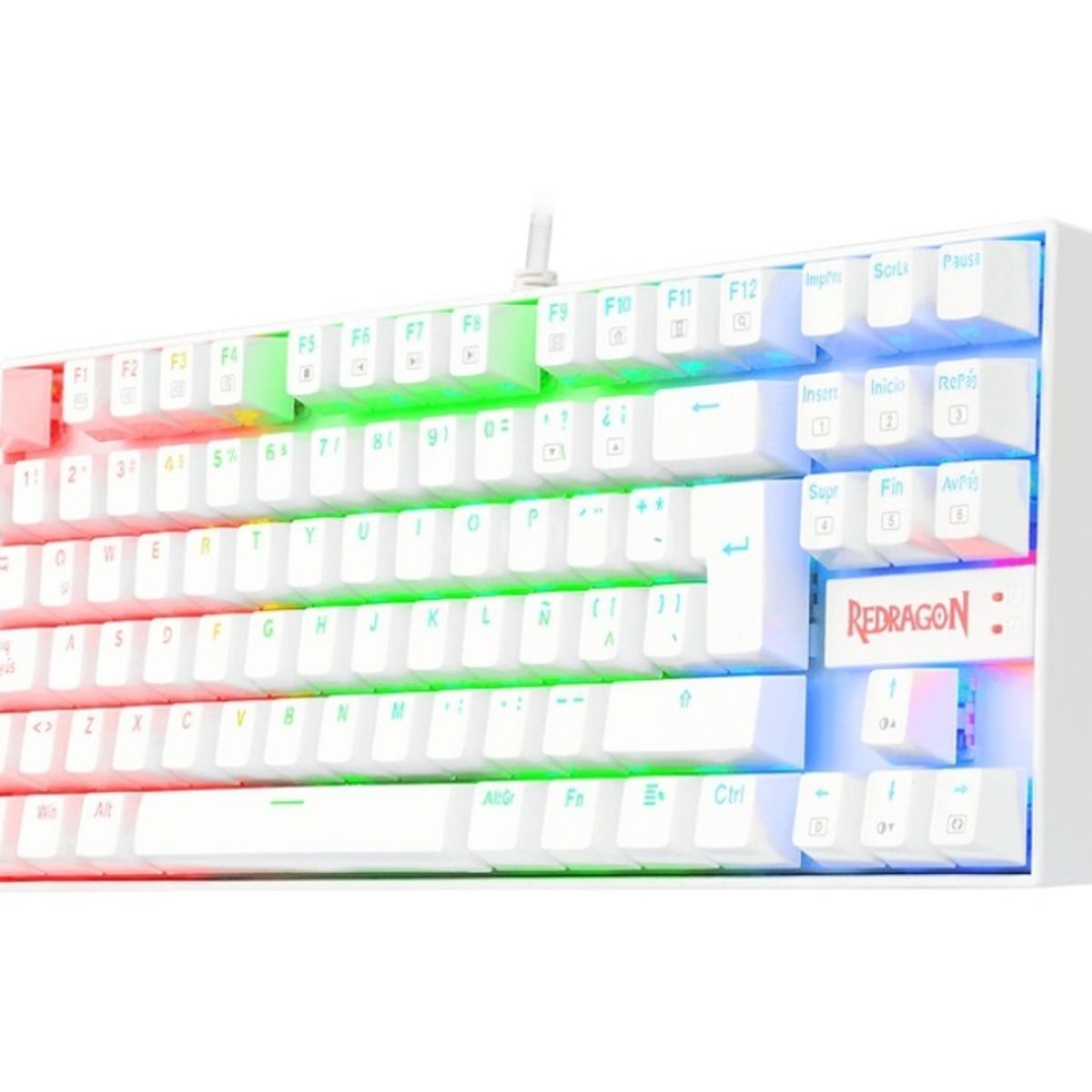 REDRAGON - Teclado Gamer - Redragon Kumara K552 RGB 80% USB Español Switch Red