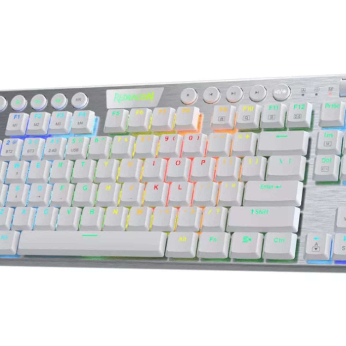 REDRAGON - Teclado Gamer - Redragon Horus TKL K622W 80% Switch Red USB White