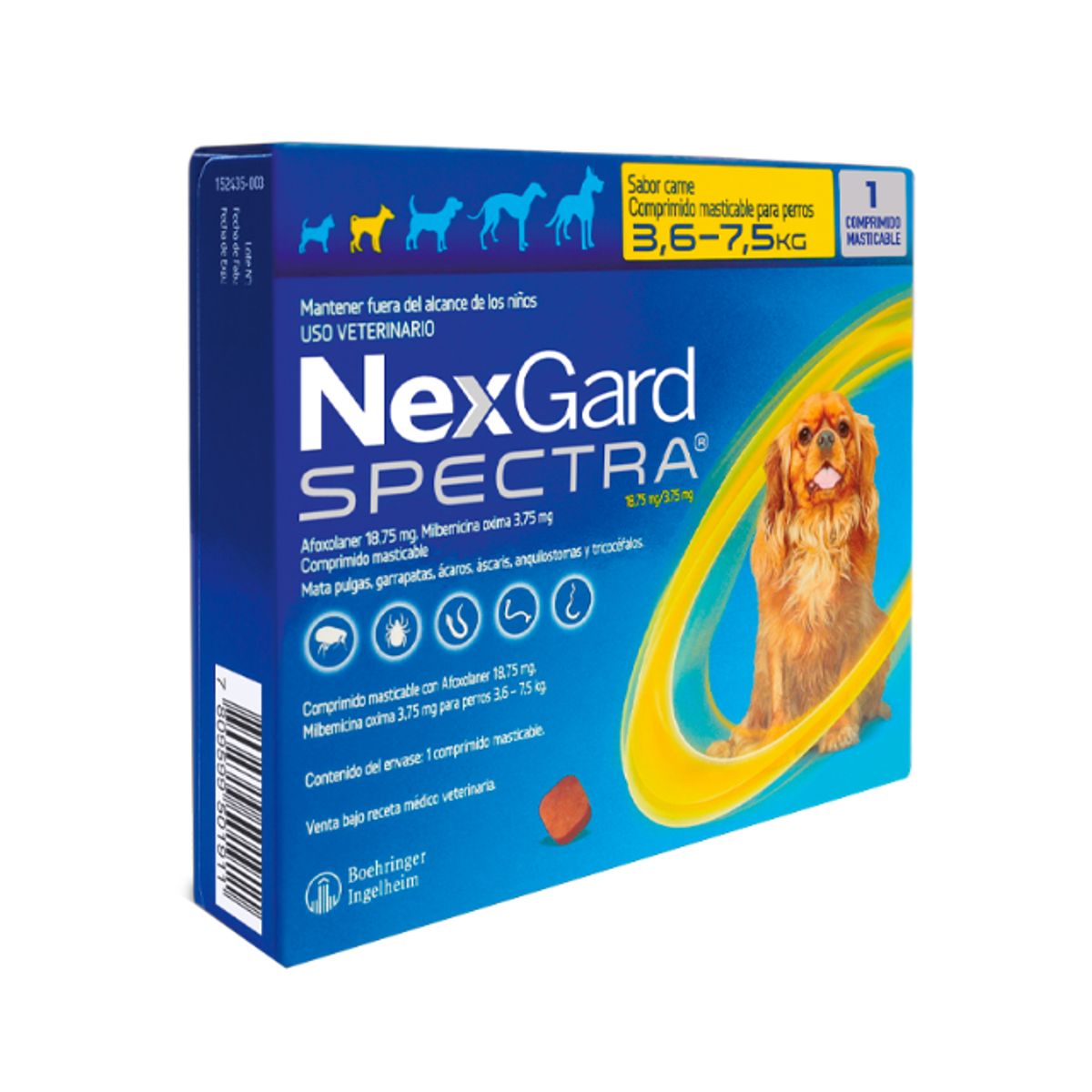 BOEHRINGER INGELHEIM - NexGard Spectra 3,6 - 7,6 Kg