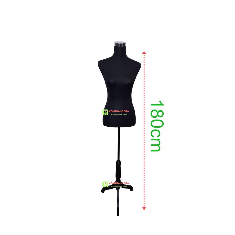 GENERICO - Torso Maniqui Dama Con Pedestal Para Sastre Costura Modista