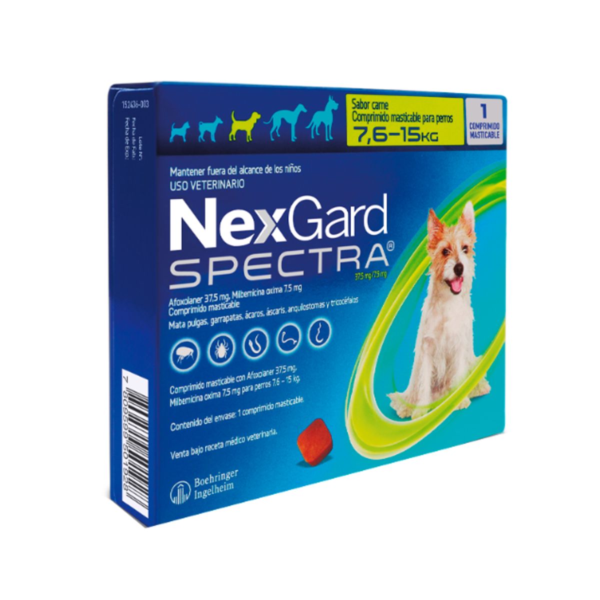 BOEHRINGER INGELHEIM - NexGard Spectra 7,6 - 15 Kg