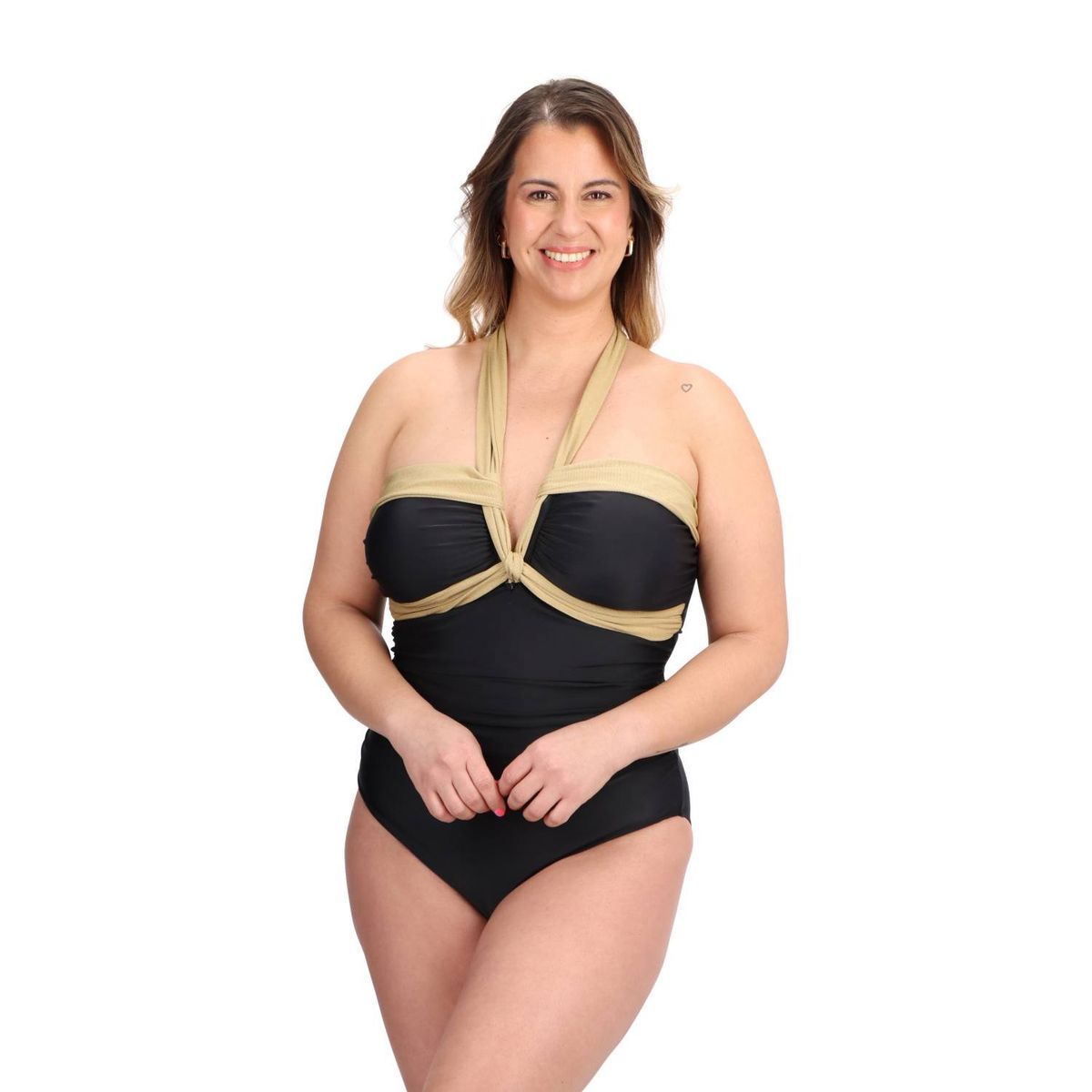 CAFFARENA - Traje de Baño Modelante Negro Caffarena