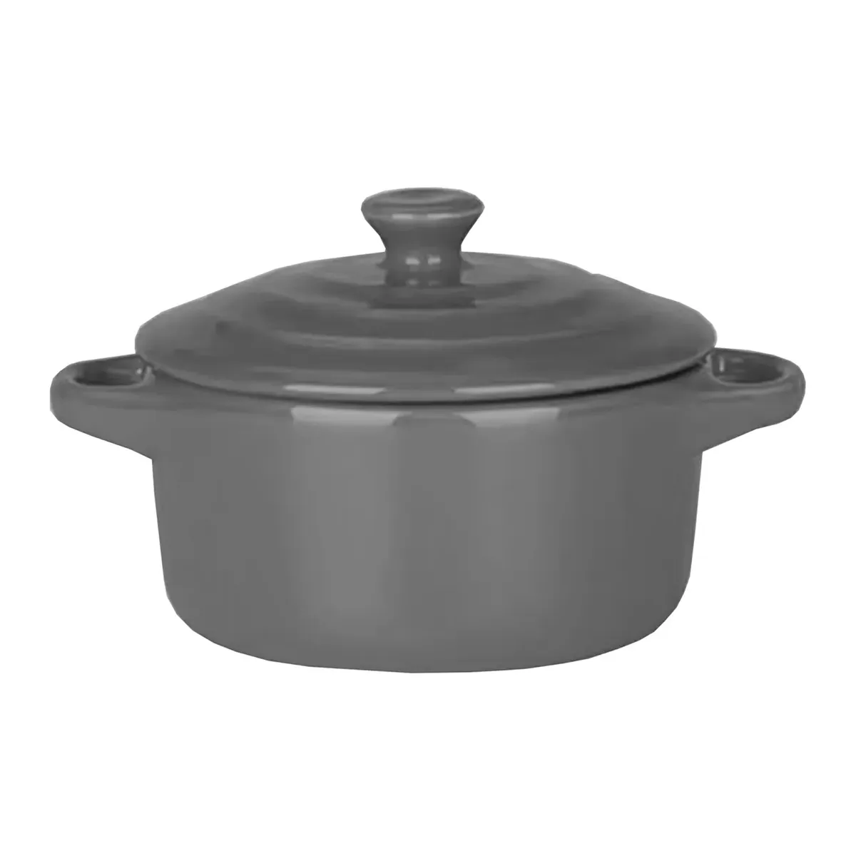 GENERICO - Mini Cacerola Olla De Cerámica Cocotte Negro 300ml