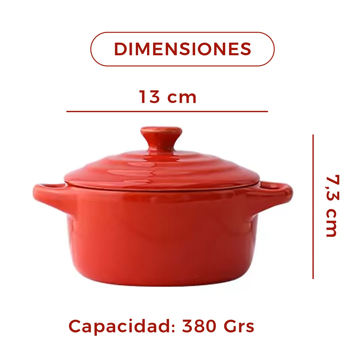 GENERICO - Mini Cacerola Olla De Cerámica Cocotte Negro 300ml