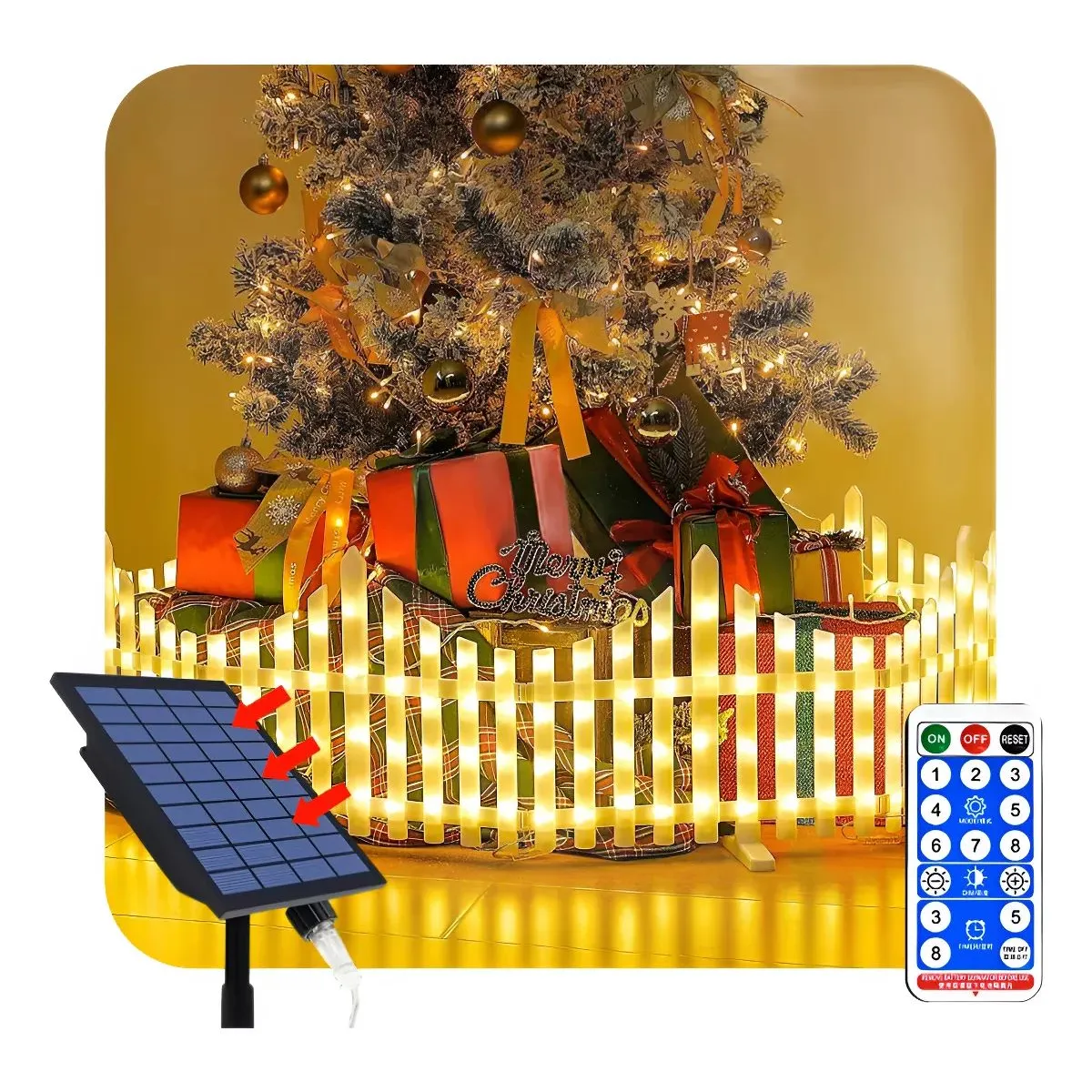 SHOP EHOME BAG - Luces Led Valla Solar de Navidad