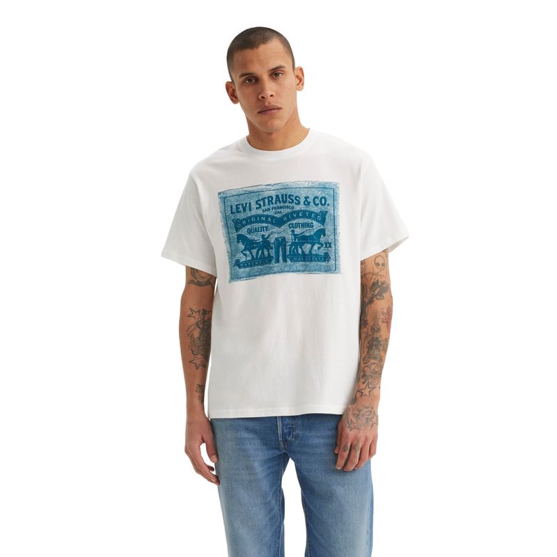LEVIS - Polera Hombre Ss Relaxed Fit Tee Blanco Levis