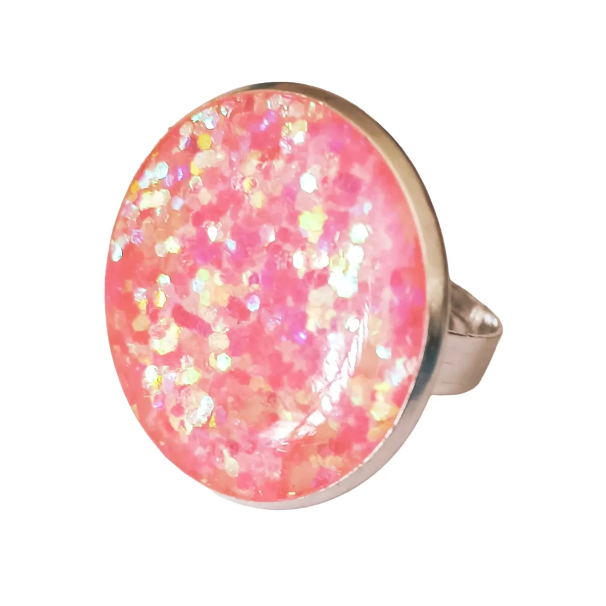 CATHALIFAUDJOYAS - Anillo resina brillos CathalifaudJoyas