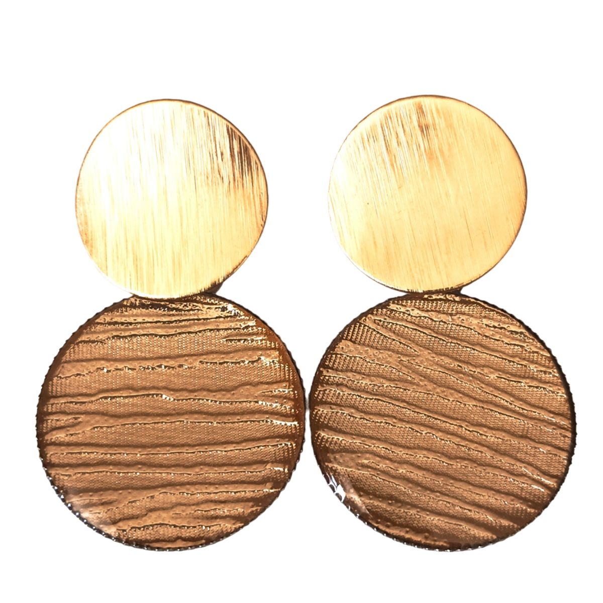 CATHALIFAUDJOYAS - aros ecocuero acero cathalifaudjoyas