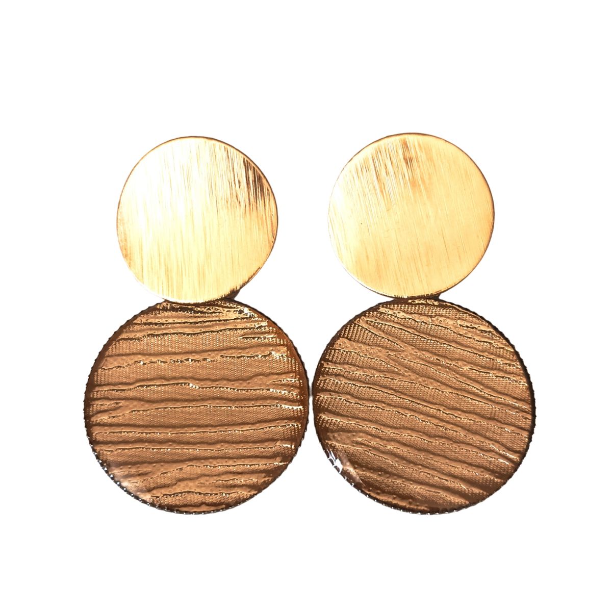 CATHALIFAUDJOYAS - aros ecocuero acero cathalifaudjoyas