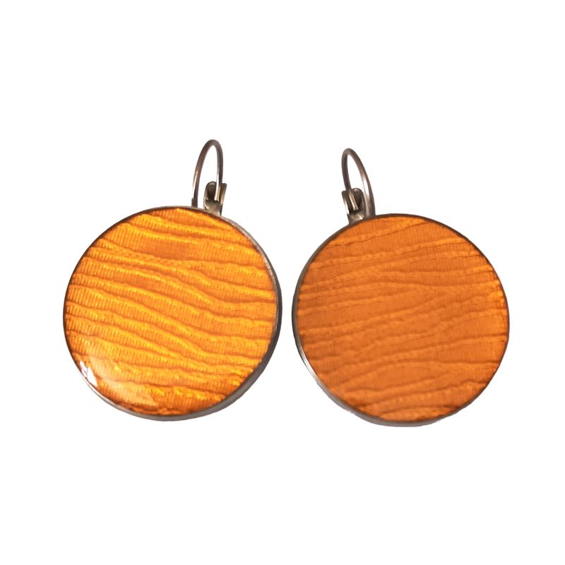CATHALIFAUDJOYAS - aros ecocuero acero cathalifaudjoyas