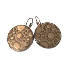 CATHALIFAUDJOYAS - Aros ecocuero acero