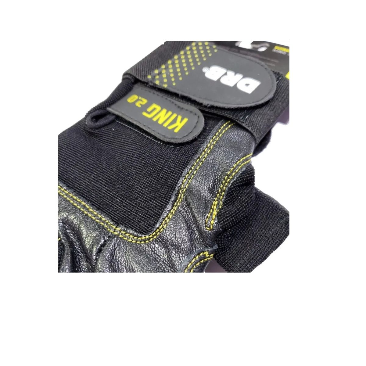 DRB - Guantes Gym Cuero Pesas Entrenamiento Fitness Drb King 2.0 Talla L