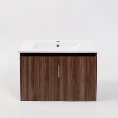 MOBELTEK - Kit Mueble Vanitorio 71cm 2 Puertas Cocoa