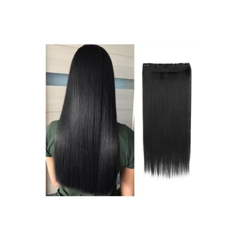 GENERICO - Extensiones Kanekalon Colores Lisa Tonos Muy Naturales  NEGRO 1B