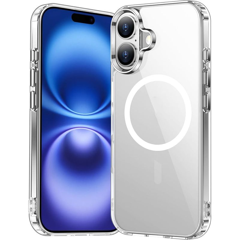 GENERICO - Carcasa Magnética Para iPhone 16 Transparente