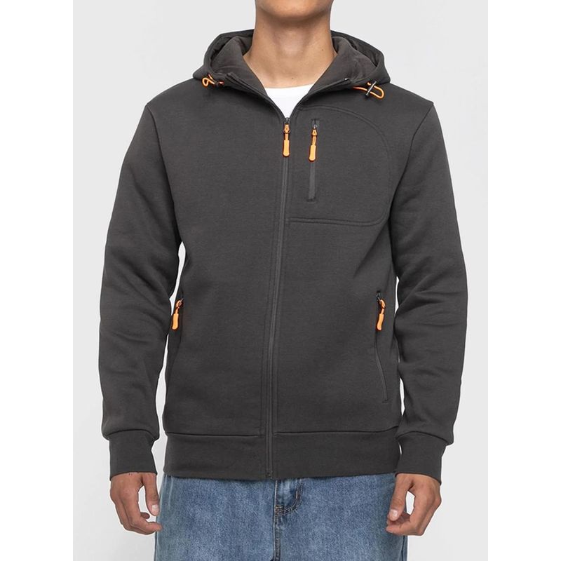 STANDARD - Poleron Hombre con Cierre Algodon Standard Butter + Capucha - Negro