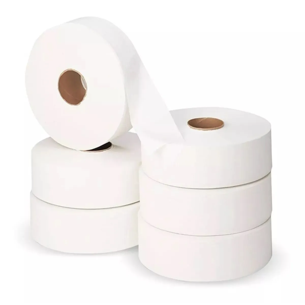 GENERICO - Papel higienico industrial doble hoja pack de 6 rollos de 300m