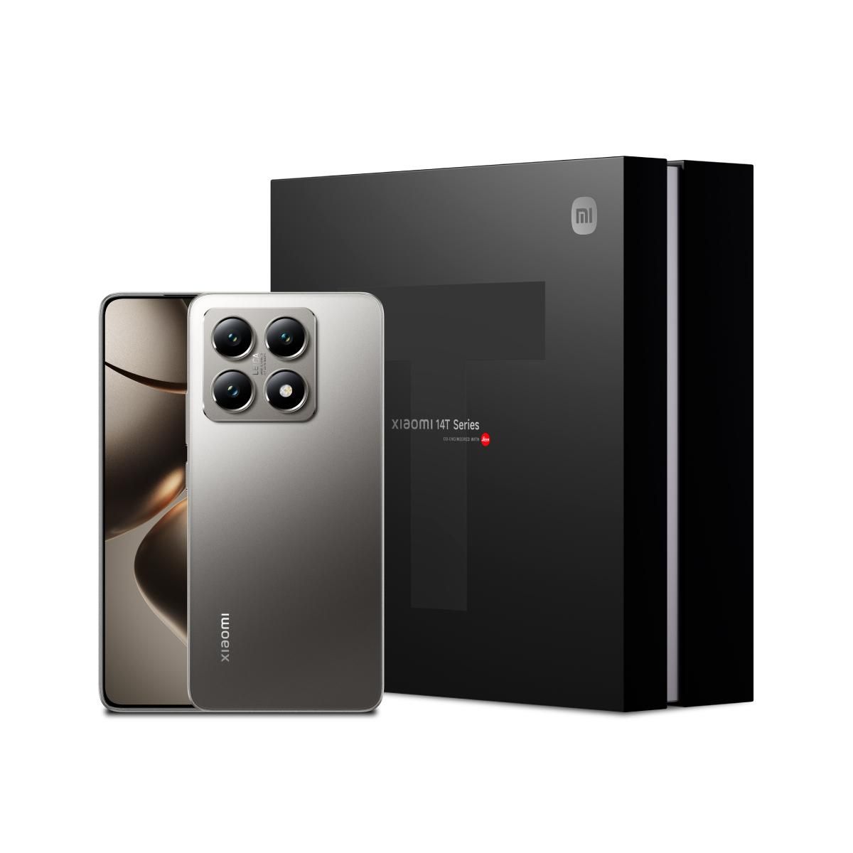 XIAOMI - Xiaomi 14T 512GB 5G GRAY + GIFT BOX Vaso Térmico Selfie Stick Funda Colgante Pint Xiaomi 14T