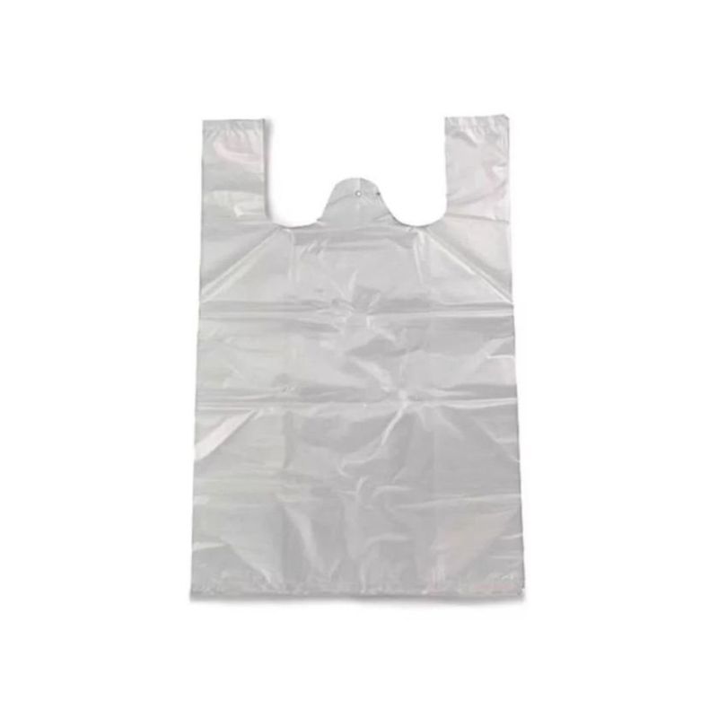 GENERICO - Bolsas Tipo Camiseta Plásticas 40x50cm Blanco 500u