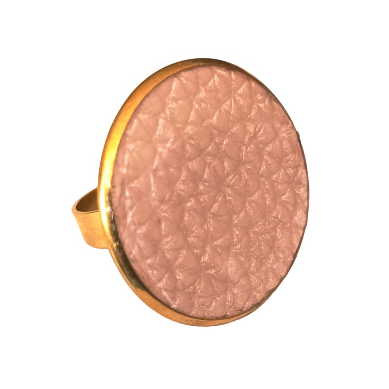 CATHALIFAUDJOYAS - Anillo resina ecocuero CathalifaudJoyas