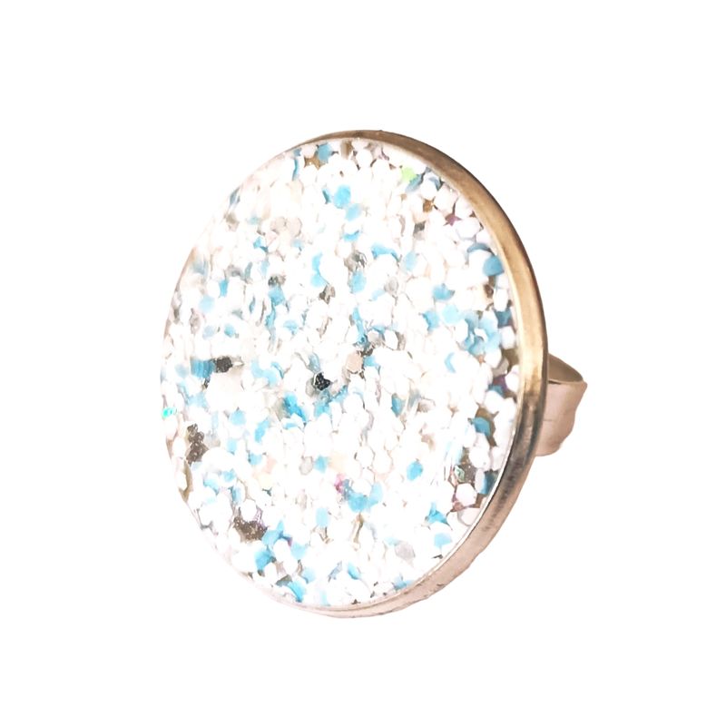 CATHALIFAUDJOYAS - Anillo resina brillos CathalifaudJoyas