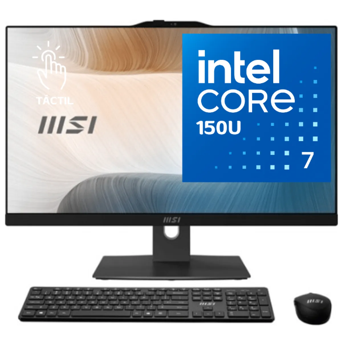 MSI - MSI ALL IN ONE Intel Core 7 150U 16GB RAM 1TB SSD 1TB HDD 23.8 FHD Touchscreen