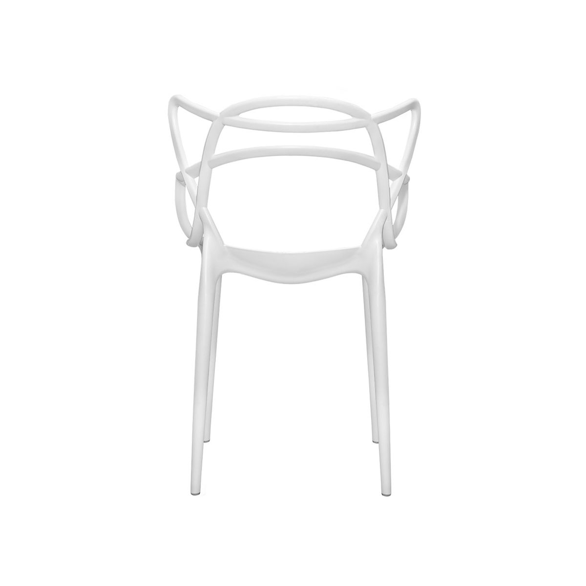 GENERICO - Silla Comedor Art Sidney Con Brazos Blanco