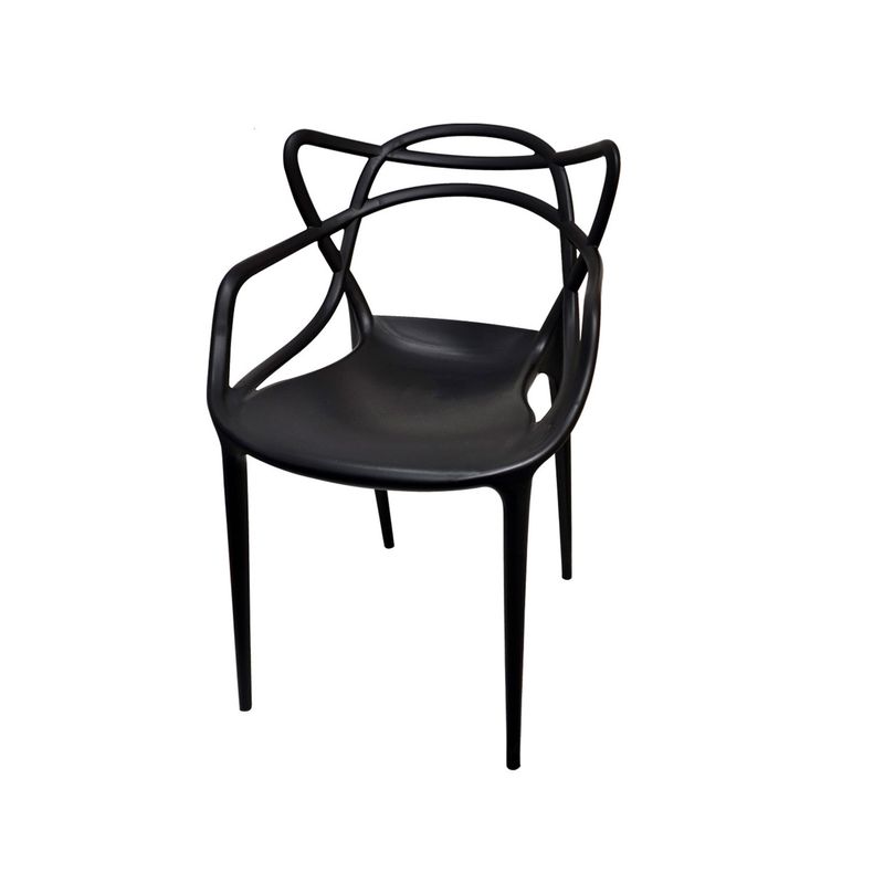 GENERICO - Silla Comedor Art Sidney Con Brazos Grafito