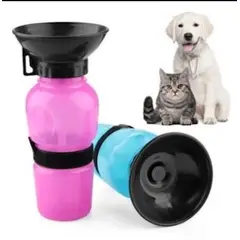 GENERICO - Botella de agua portátil para mascota color azul