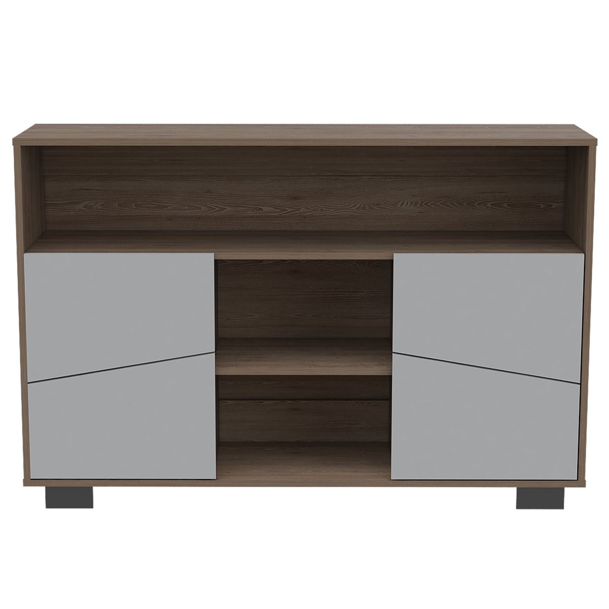 FMFURNITURE - Arrimo 2 Puertas - Café Oscuro 82x120.3x32.6 cm