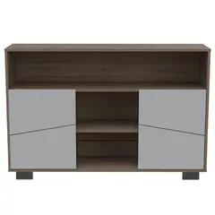 FMFURNITURE - Arrimo 2 Puertas - Café Oscuro 82x120.3x32.6 cm