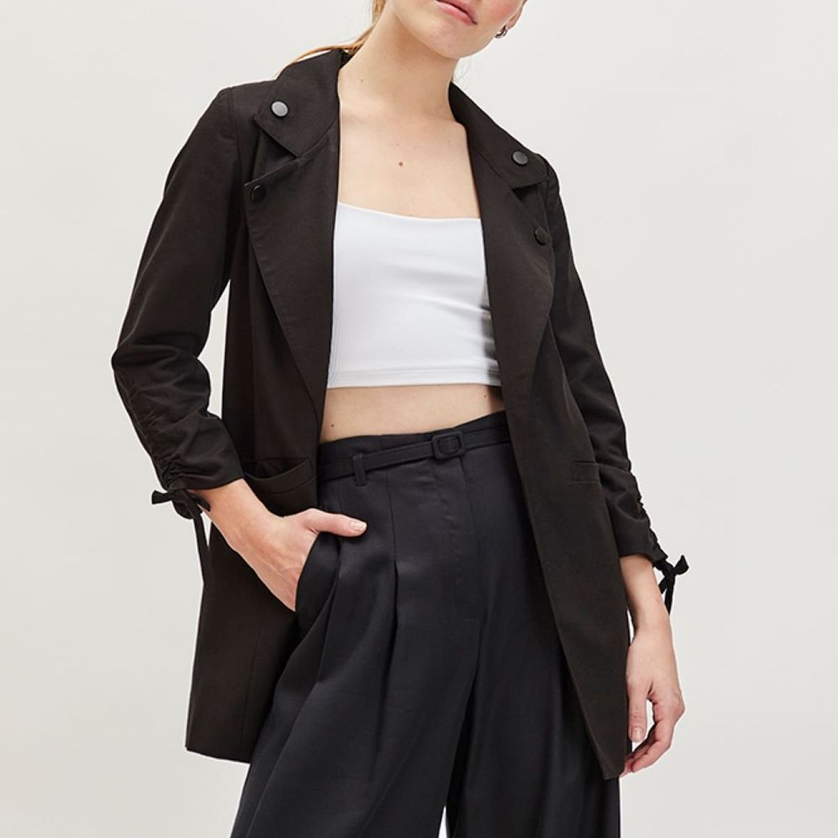 IO - Tapado Abierto Negro Mujer Io