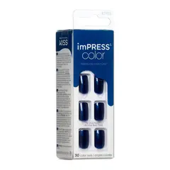 KISS - Uñas Impress Color Never Too Navy
