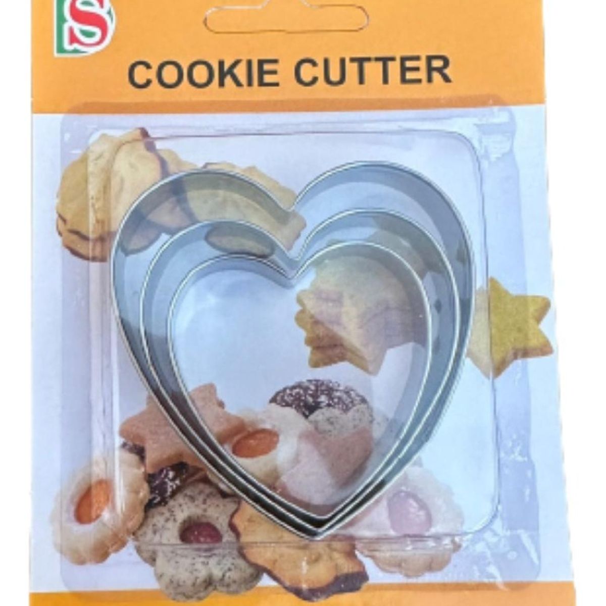 GENERICO - Cortador Galletas Corazon 3 pcs