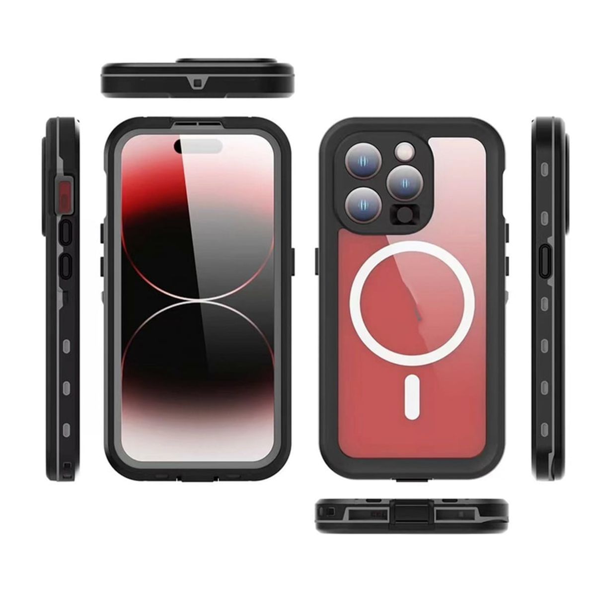 GENERICO - Carcasa Blindada Para iPhone 16 Pro Waterproof