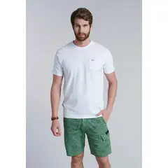 FEROUCH - Polera Bolsillo Houston Blanco