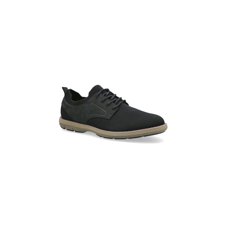 CARDINALE - Zapato casual Zapatos hombre cuero y textil tejido dozza-0-19 negro cardinale CARDINALE