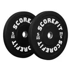 SCORE FIT - Par Discos Olimpicos Bumper 5 Kg -