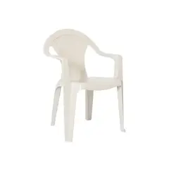 GENERICO - Silla Terraza Ratan Glamour Con Brazos Beige