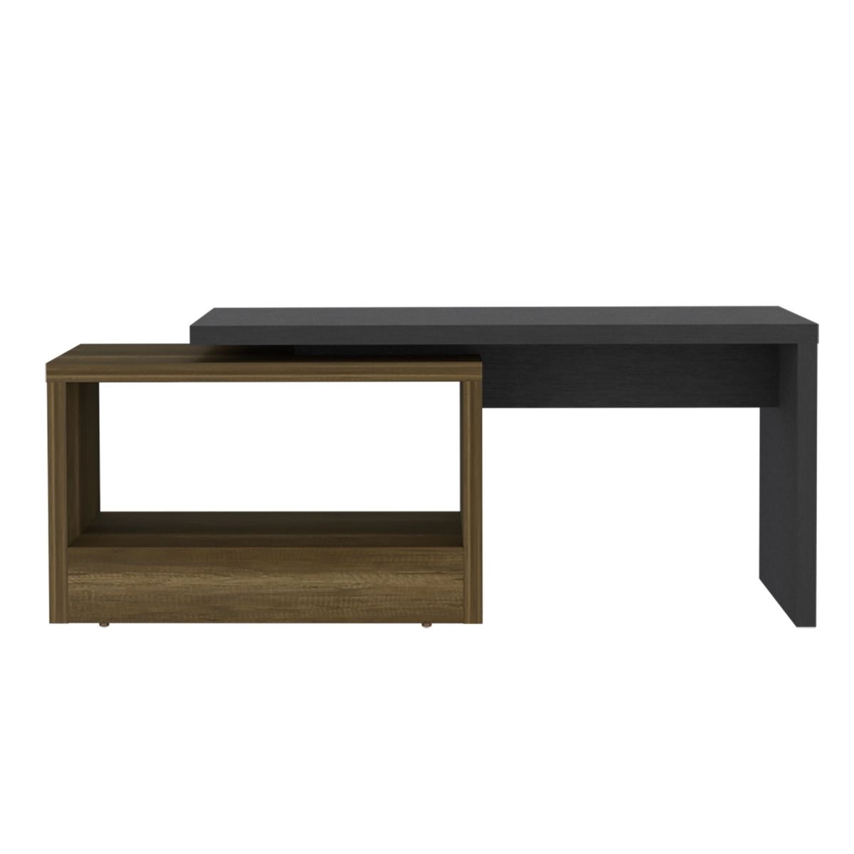 FMFURNITURE - Mesa De Centro - Negro 40x100.2x45 cm