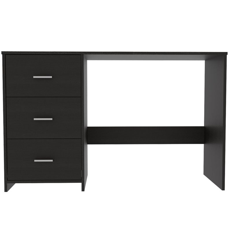 FMFURNITURE - Escritorio 3 Cajones - Blanco 76.2x120.8x42.1 cm