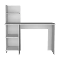 FMFURNITURE - Escritorio Con Biblioteca 4 Repisas Fm-067B - Blanco