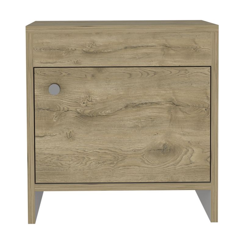 FMFURNITURE - Velador 1 Puerta - Café Claro 41.6x40x35.2 cm
