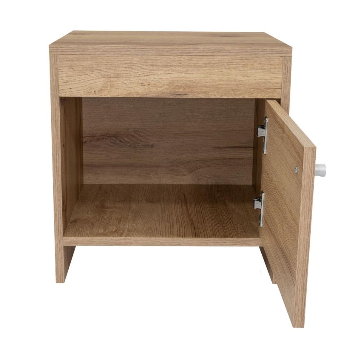 FMFURNITURE - Velador 1 Puerta - Café Claro 41.6x40x35.2 cm