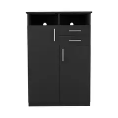 FMFURNITURE - Closet 2 Puertas 2 Cajones Fm-022N - Negro