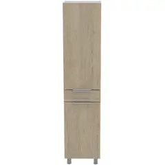 FMFURNITURE - Mueble Alacena 2 Puertas 1 Cajón Fm-011C- Café Claro