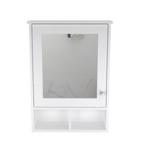 Botiquín Con Espejo 1 Puerta - Blanco 73.6x53x16.5 cm