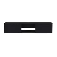 FMFURNITURE - Panel TV 49 Con 2 Puertas Fm-011N - Negro